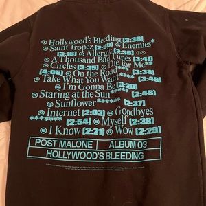 Post Malone hoodie from Hollywoods Bleeding tour!